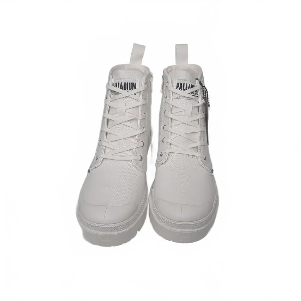 Palladium Pallabase Twill Women's White‎ -Vegan Size 8.5